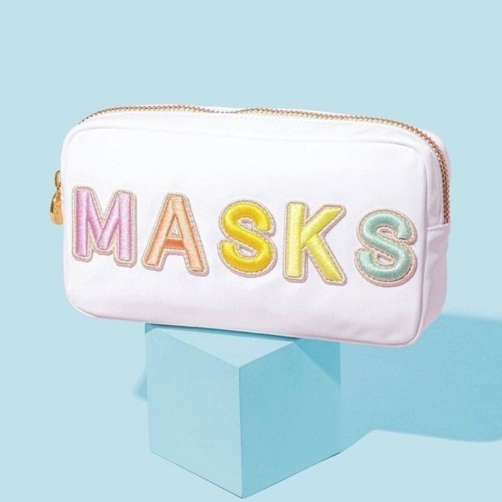 Stoney Clover Lane “MASKS” Pouch NWOT